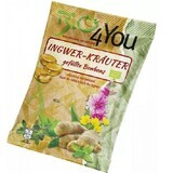 Bonbons au gingembre et aux herbes, 75 gr, Bio4You