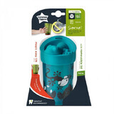 Taza grande con tapa Green Lizard No Knock, 18 meses+, 300 ml, Tommee Tippee