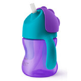 Vaso con pajita para niñas, +9 meses, 200 ml, SCF796/02, Philips Avent