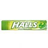 Caramelos Halls sabor lima fresca, 9 piezas, Kraft Food