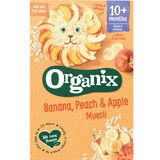 Granen Eco musli met bananen, perziken en appel, +10 maanden, 200 g, Organix