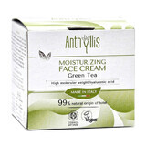 Crema facial hidratante con té verde, vegana, 50ml, Anthyllis