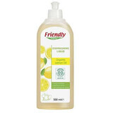 Detergente lavavajillas con sabor a limón, 500 ml, Friendly Organic