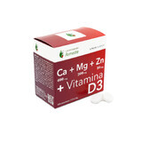 Ca + Mg + Zn + Vitamina D3, 120 comprimidos, Remedia