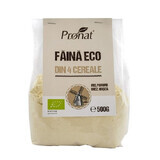 Eco meel van 4 granen, 500 gr, Pronat