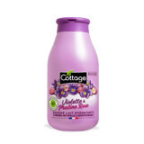 Gel de ducha hidratante con leche y extracto de Violeta y Praliné Rosa, 250 ml, Cottage