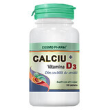 Calcio+Vitamina D3, 30 comprimidos, Cosmopharm