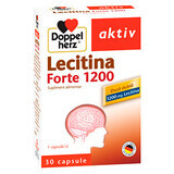 Lecitina fuerte Doppelherz Aktiv, 1200 mg, 30 cápsulas, Queisser Pharma