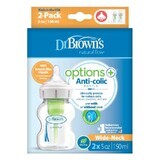 Dr Browns Anti-Colicle Bottle Pack con cuello ancho PP, 2x150 ml