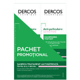 Pachet Vichy Dercos sampon antimatreata pentru scalp sensibil,  2x200 ml