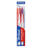 Brosses à dents Medium Swiss Clean, 2 pièces, Trisa