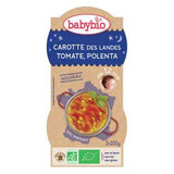 Menú puré ecológico de tomate, zanahoria y boniato, +12meses, 2X200g, BabyBio