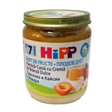 Puré ecológico de melocotón y albaricoque con crema de queso Fruit-Duets, Gr. 7 meses, 160 g, Hipp