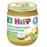 Puré de crema de espinacas y verduras, +4 meses, 125 g, Hipp