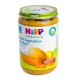 Purea di verdure miste e manzo, 220 gr, Hipp