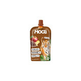 Puré ecológico de manzana, plátano y cacao, 120g, Mogli