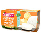 Gehomogeniseerde kaas- en mozzarellapuree, +4 maanden, 2x 80g, Plasmon