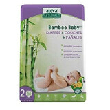 Scutec Bamboo Baby Nr. 2, 3 -8 Kg, 30 bucati, Aleva Naturals