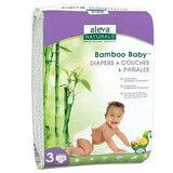 Pañal Bamboo Baby No. 3, 6- 11 Kg, 28 piezas, Aleva Naturals