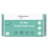 Serviettes sèches 100% biodégradables, 100 pièces, BabyWorks