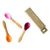 Set de 3 cuillères en bambou, rose, rouge et orange, Eco Rascals