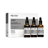 Set de cuidados para controlar el exceso de sebo (Ácido glicólico 30 ml + Niacinamida 30 ml + Ácido hialurónico 30 ml), Revox