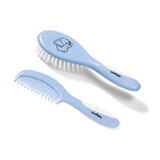 Set de brosses douces, Bleu, Babyono