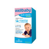 WellKid Bebé y Lactante 14 jarabe de vitaminas y minerales, 150 ml, Vitabiotics