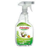 Spray ecológico para lavar frutas y verduras, 650 ml, Friendly Organic