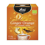 Thé Bio Orange, Gingembre, Cannelle & Vanille, 12 sachets, Yogi Tea