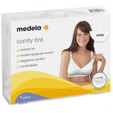 Soutien-gorge d'allaitement Comfy Bra White, taille L, Medela