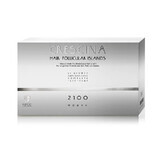 Crescina Islas Foliculares 2100 10 + 10 ampollas Tratamiento completo para las fases avanzadas de caída y debilitamiento del cabello en la mujer, Labo