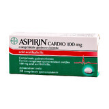 Aspirina Cardio 100mg, 28 comprimidos, Bayer