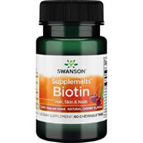 Biotine 5000mg, 60 comprimés, Swanson