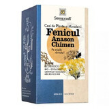 Tisane de fenouil, anis et cumin, 18 sachets, Sonnentor