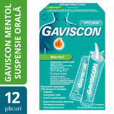 Gaviscon Mentol, 12 sobres, Reckitt Benckiser Healthcare