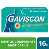 Gaviscon Menthol, 16 comprimidos masticables, Reckitt Benckiser Healthcare