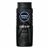 Gel de ducha para hombre Deep Black, 500 ml, Nivea