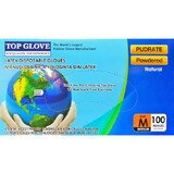 Guantes de látex Top Glove, Talla M, 100 unidades, Roval Med