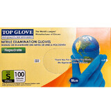 Guantes de examen de nitrilo Nepudrate S, 100 unidades, Top Glove