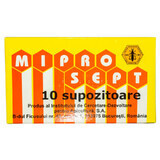 Miprosept supozitoare, 10 bucati, Institutul Apicol