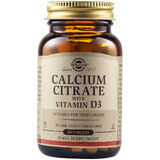 Citrato de calcio con vitamina D3, 60 comprimidos, Solgar