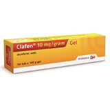 Clafen 10 mg/gram gel, 100 g, Antibiotica SA