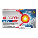 Nurofen Ultra 400 mg, 12 comprimidos recubiertos con película, Reckitt Benkiser Healthcare