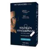 Colágeno y ácido hialurónico para hombres, 30 cápsulas, Interherb