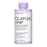 Champú matizador para cabellos rubios teñidos o decolorados Nº 4P Blonde Enhancer, 250 ml, Olaplex