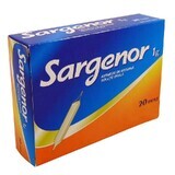 Sargenor, 1g/5 ml Solution Buvable, 20 ampoules, Meda Pharma