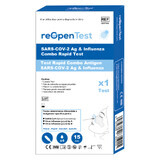 SARS-COV-2 Ag and Influenza Rapid Combo Antigen Test, 1 unidad, Montana Med