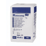 Compresse di garza Matocomp, 10 cm x 10 cm, 100 pezzi, Matopat