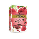 Infusión de té de frambuesa y granada, 20 bolsitas, Twinings